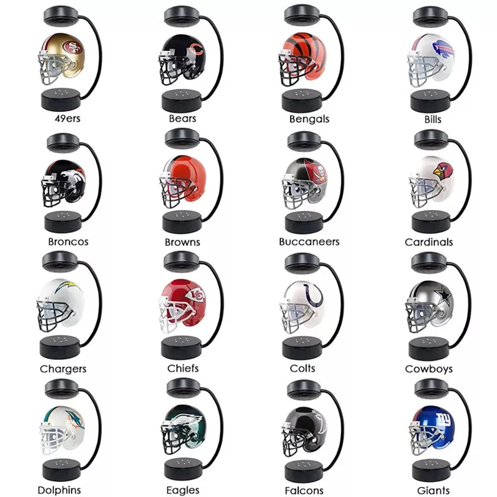 Magnetic Levitating Sports Helmet Display